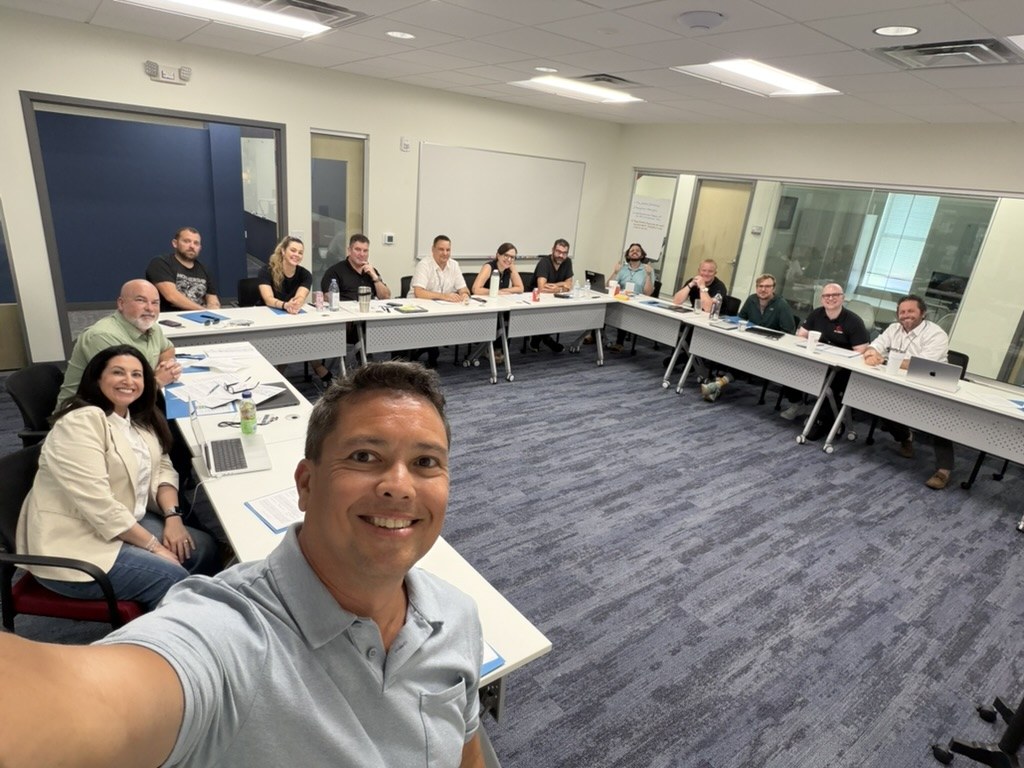 A team gathered after an MCG workshop